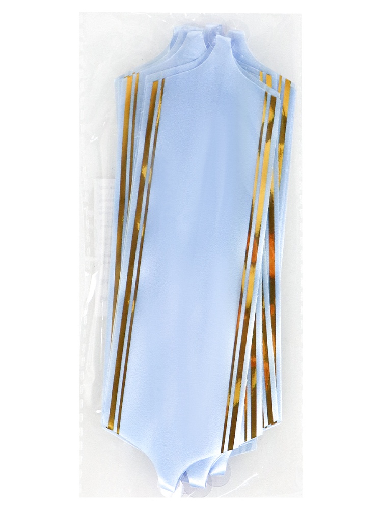 Бант-шар 5,0см "золотое сечение" голубой