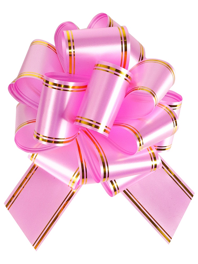 Бант-шар 5,0см "золотое сечение" розовый