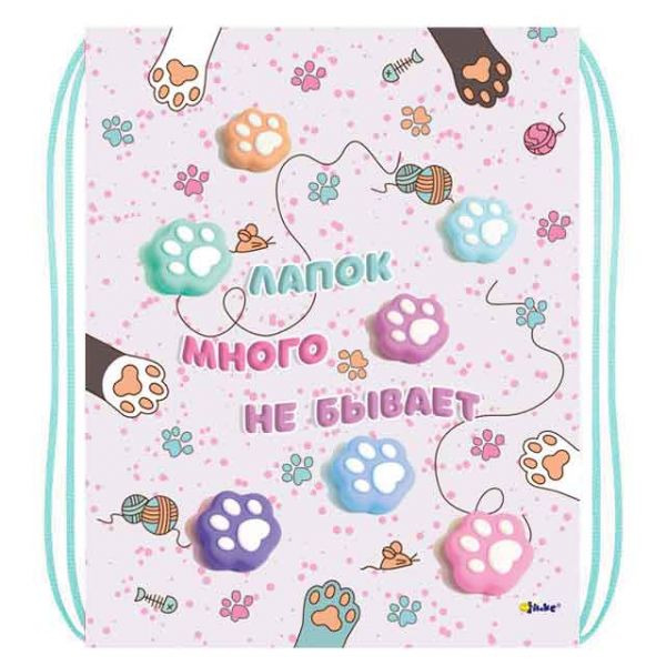 Сумка для обуви оникс "таба лапки" 33х42см