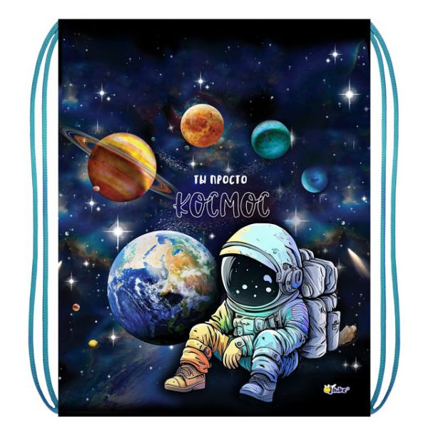 Сумка для обуви оникс "планеты и космонавт" 33х42см