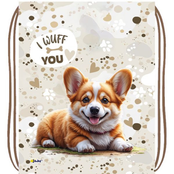 Сумка для обуви оникс "забавный корги" 37х47см