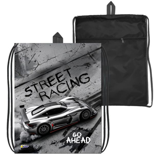 Сумка для обуви оникс "форсаж" 37х47см светоотраж.