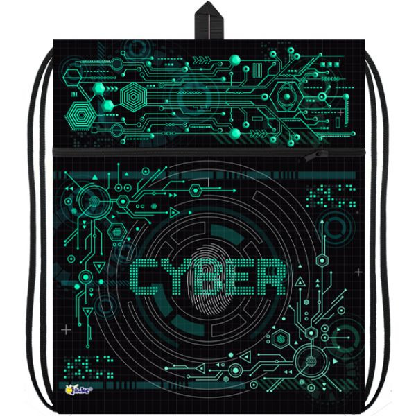 Сумка для обуви оникс "кибер схема" 41х49см с карманом