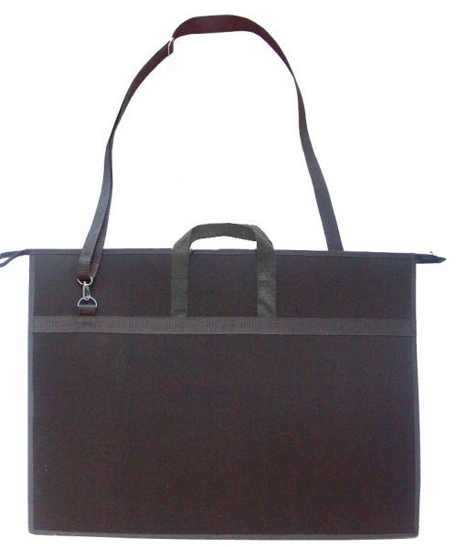 Папка-портфель для чертежей а2 оникс чёрная пластик