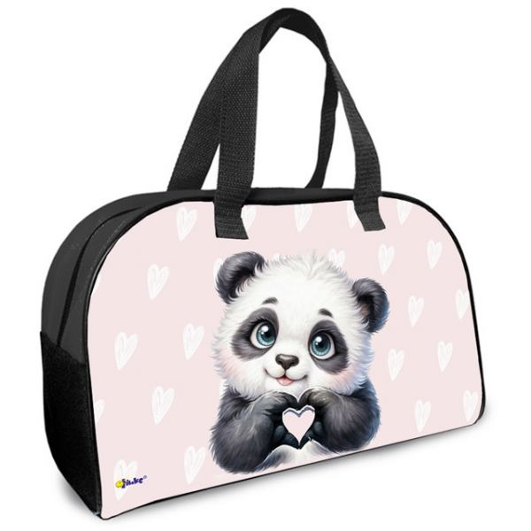 Сумка для доп.занятий оникс "панда с сердечком" 35х23х14,5см