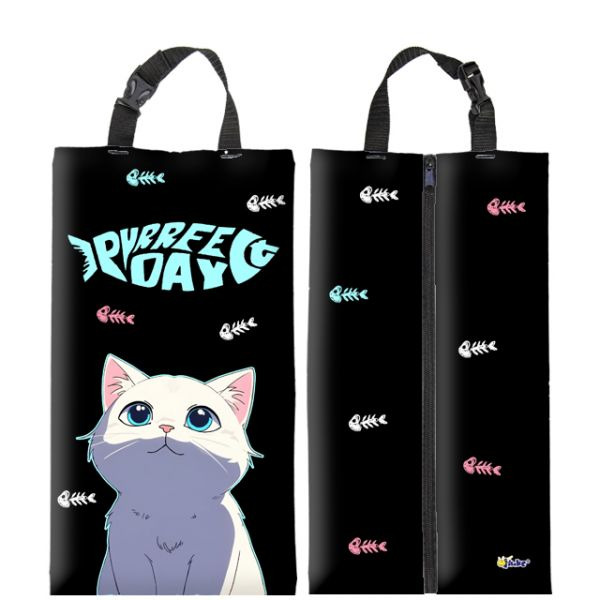 Сумка для обуви оникс "белый кот" 38х11х20,5см