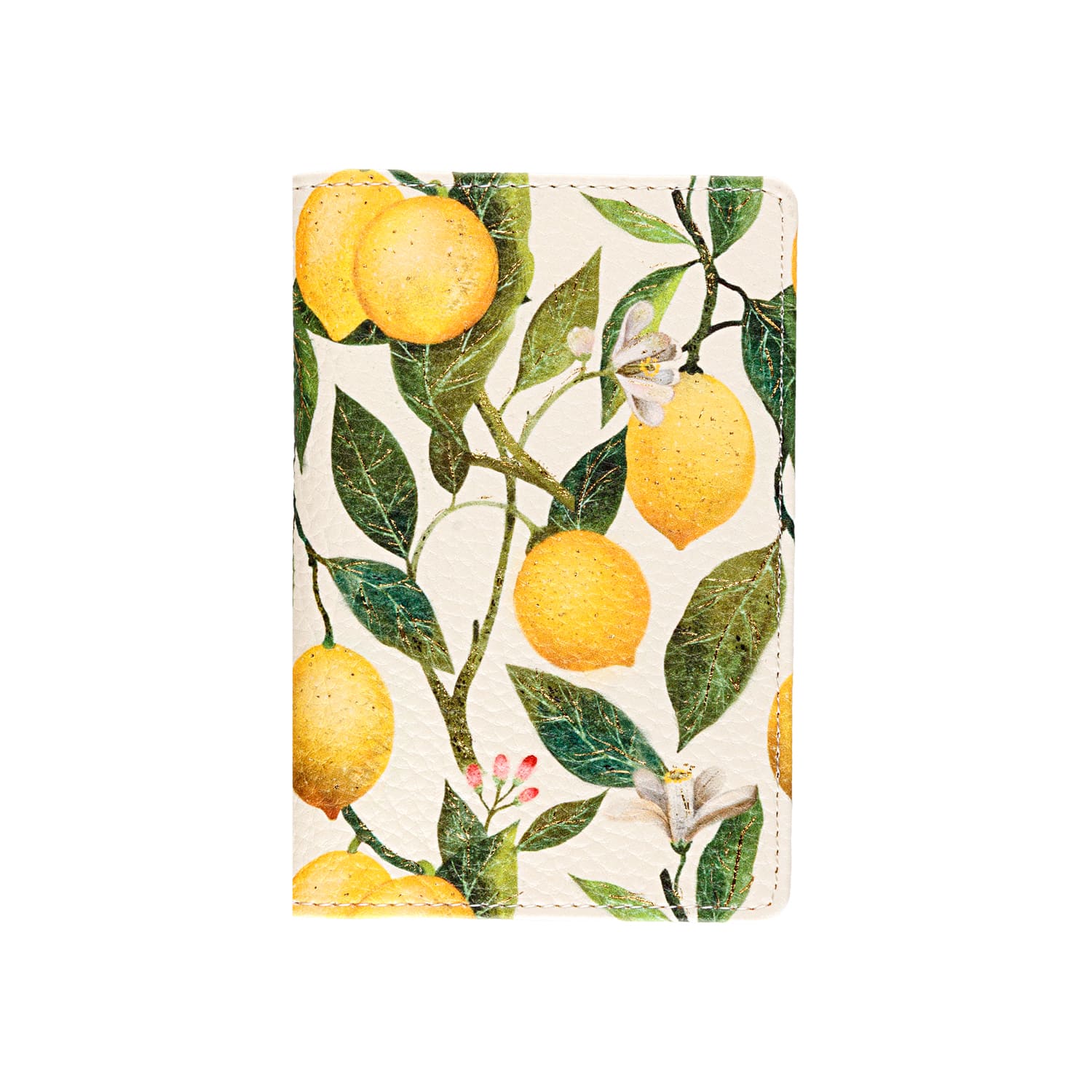 Обложка д/паспорта кож.зам. bruno visconti "flora. paradise. lemons"