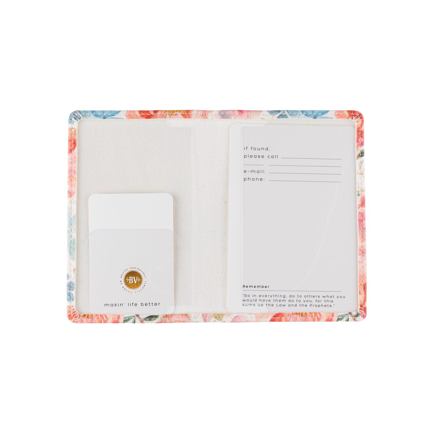 Обложка д/паспорта кож.зам. bruno visconti "flora. цветочная феерия"