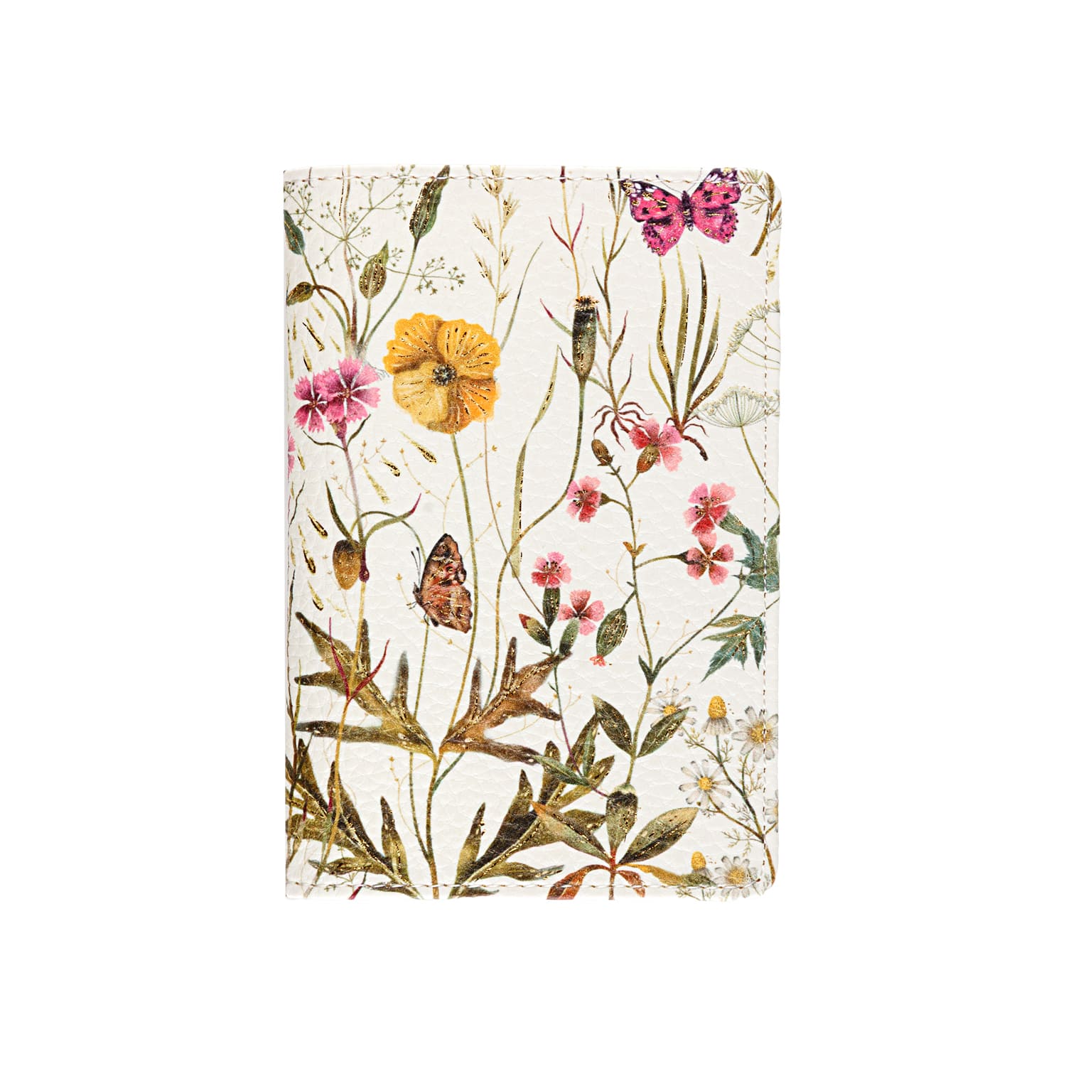 Обложка д/паспорта кож.зам. bruno visconti "flora. полевые цветы"