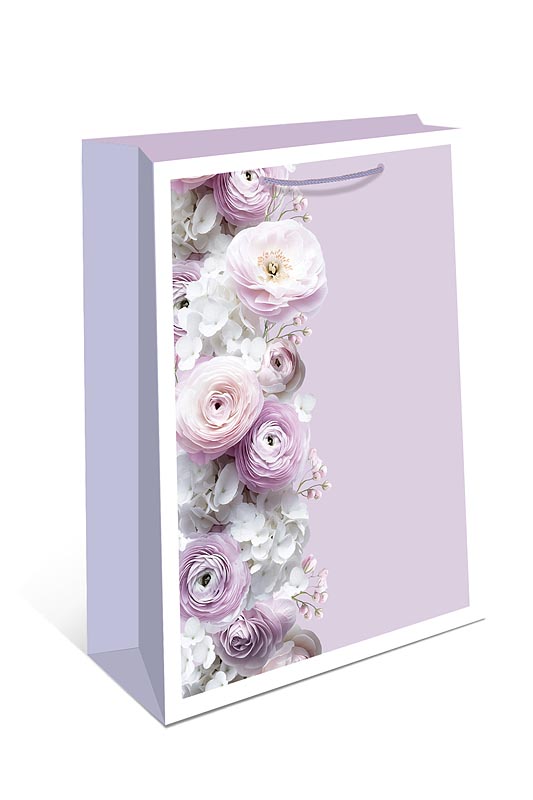 Пакет подарочный "цветы" (18х22х10см)