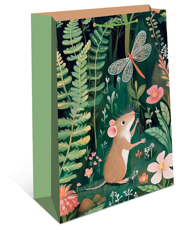 Пакет подарочный "мышка" (26х32х12см)