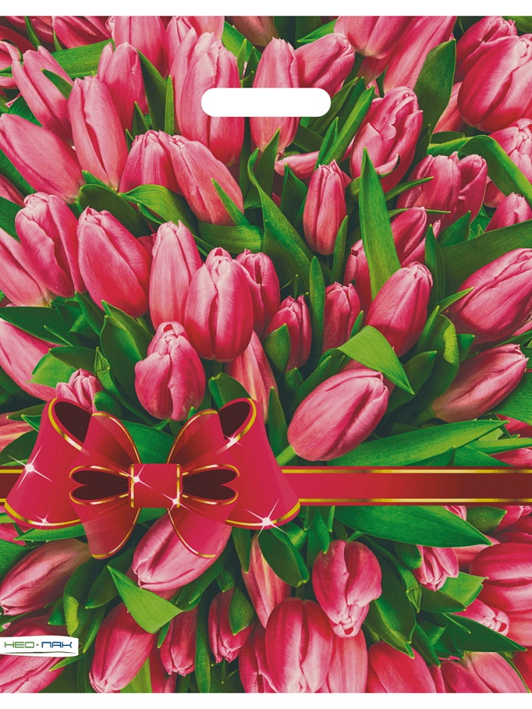 Пакет универсальный 37х46см "атласный бант" проруб.ручка 30мкм