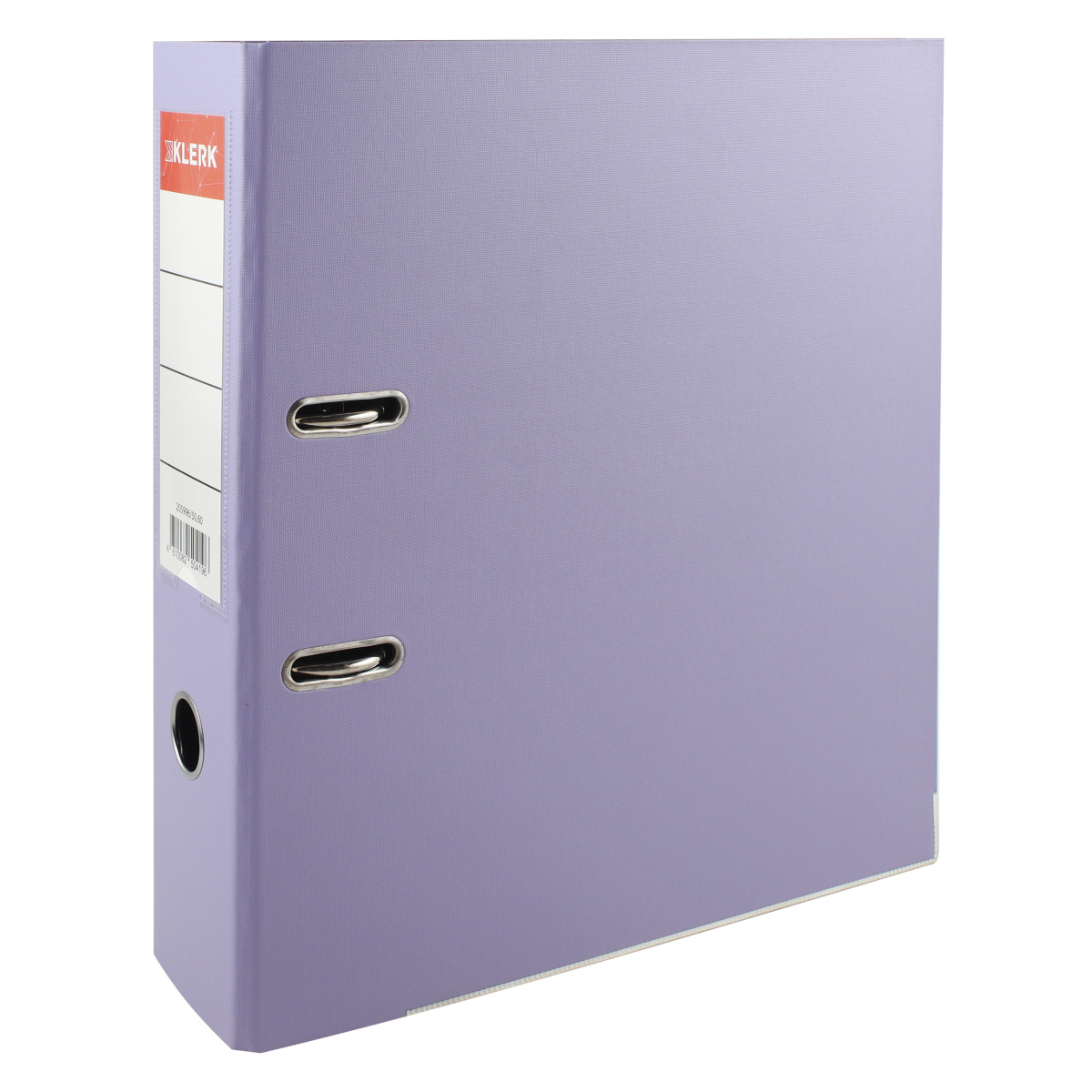 Папка-регистратор 7,5см пвх 2-сторонняя klerk сиреневый/баклажан,металл.уголок