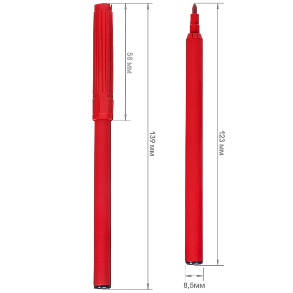 Фломастеры "вот енот" 6цв. (hatber) вент.колп.,к/уп.