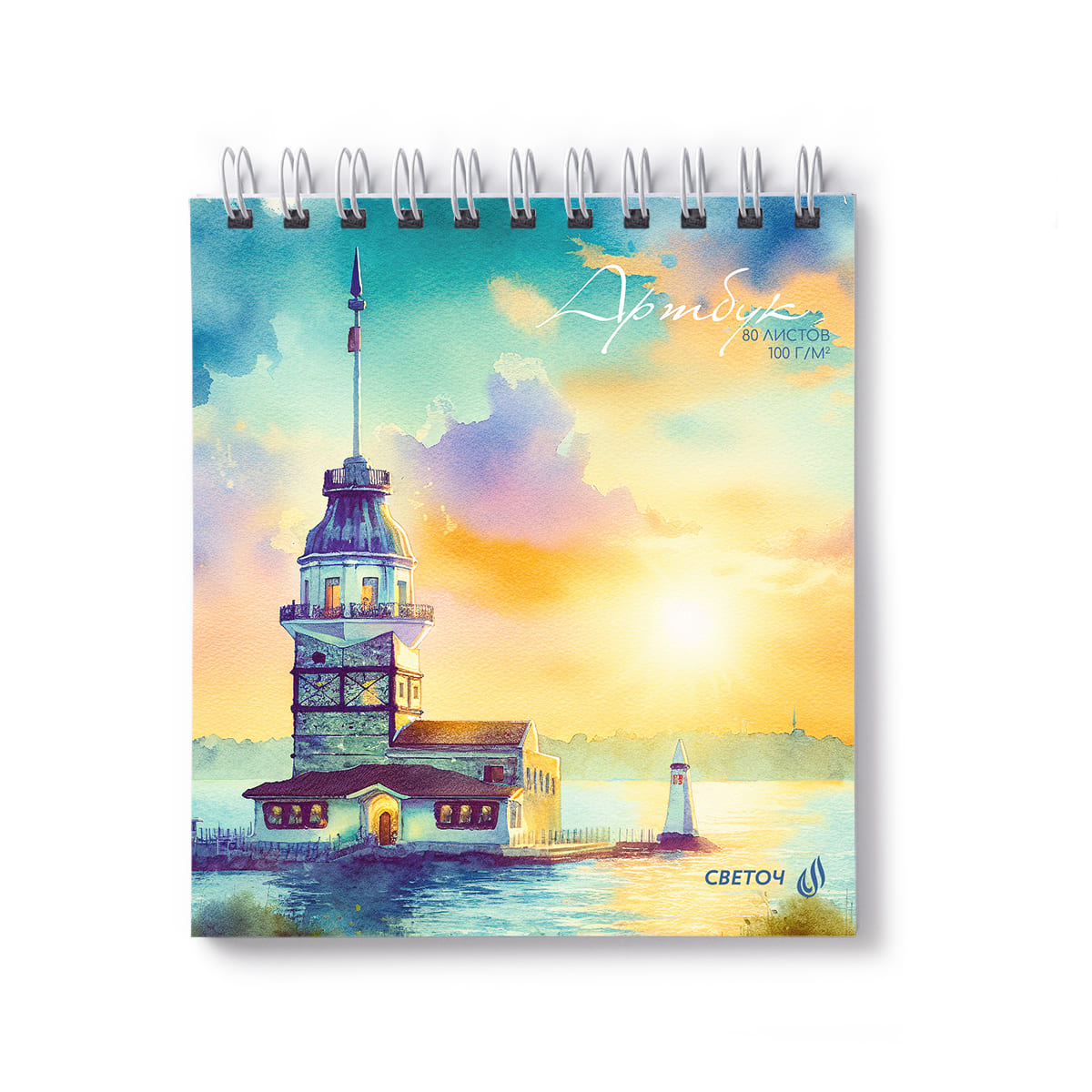 скетчбук 166х175мм 80л. гребень "порт надежды" (svetoch) 100г/м2,тв.подл. Скетчбук 166х175мм 80л. гребень "порт надежды" (svetoch) 100г/м2,тв.подл.