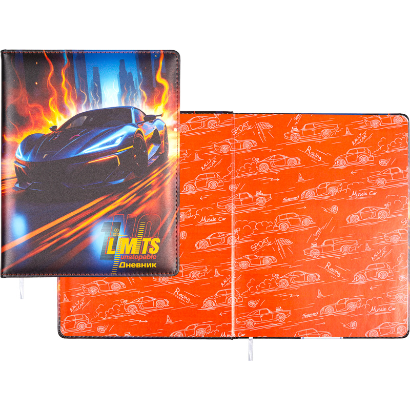 Дневник универс. тв.обл. "no limits" (attomex) кож.зам.