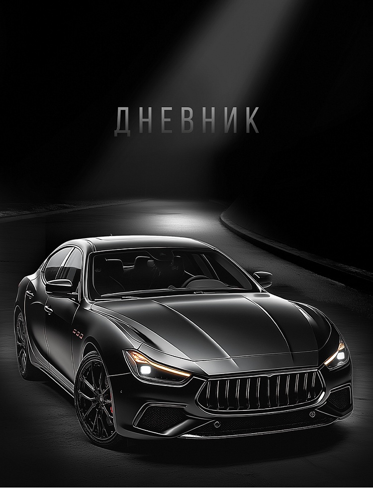Дневник универс. мяг.обл. "чёрный автомобиль-13" (проф-пресс)