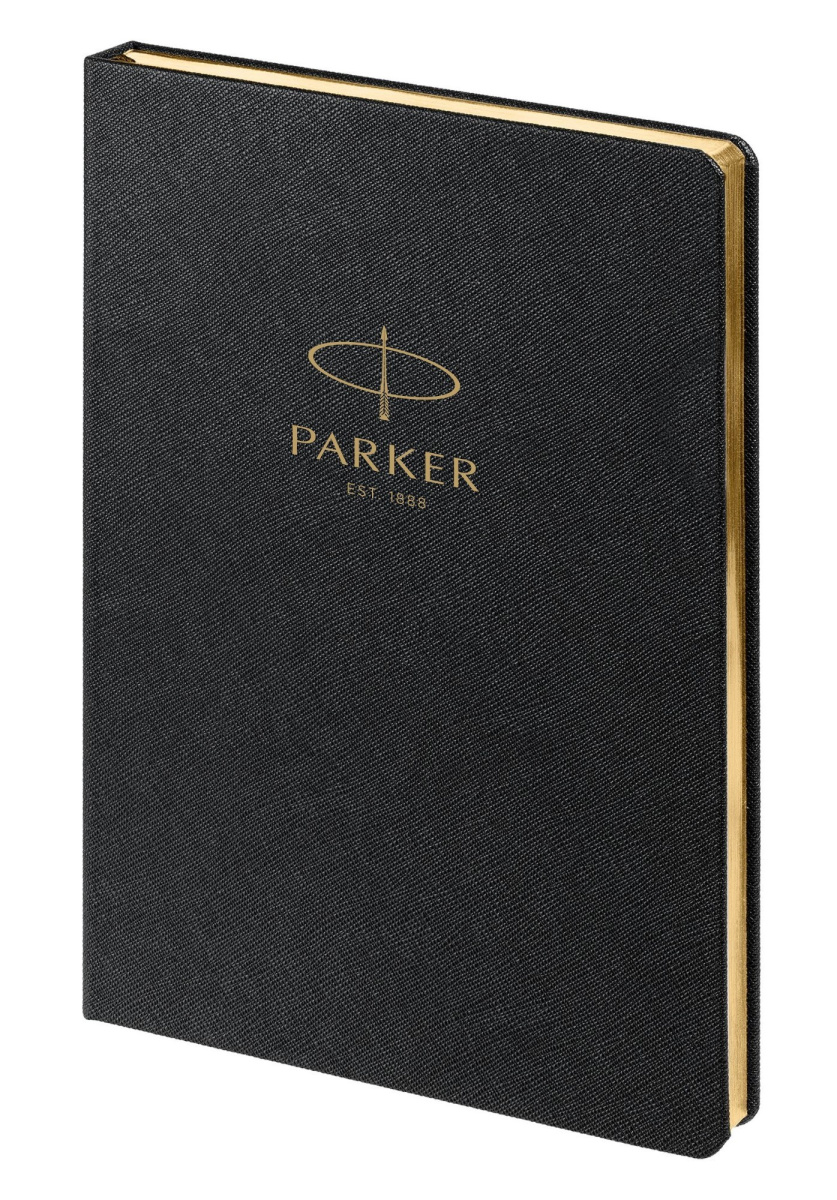 Ежедневник недатир. а5 parker чёрный кож.зам.