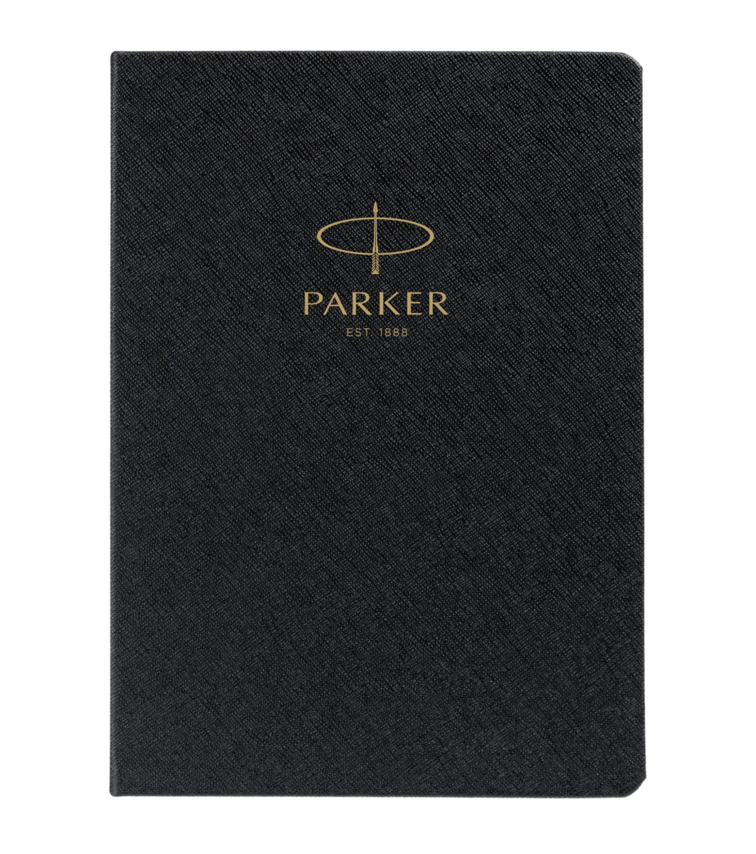 Ежедневник недатир. а5 parker чёрный кож.зам.