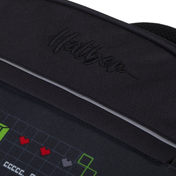 Рюкзак hatber "light. pixel boom" 38х29х14,5см 2 отдел.