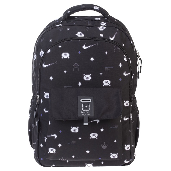 Рюкзак hatber "стиль on. pixel bear" 46х31,5х16,5см 2 отдел.