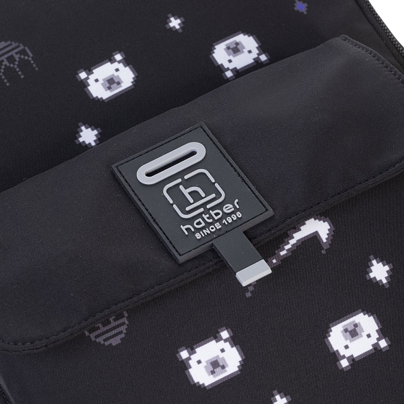 Рюкзак hatber "стиль on. pixel bear" 46х31,5х16,5см 2 отдел.