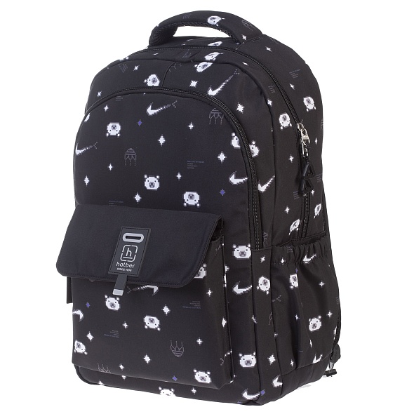 Рюкзак hatber "стиль on. pixel bear" 46х31,5х16,5см 2 отдел.