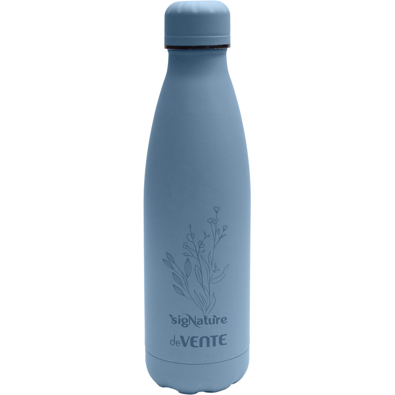 Бутылка-термос devente "signature" 500мл сумеречно-синяя нерж.сталь