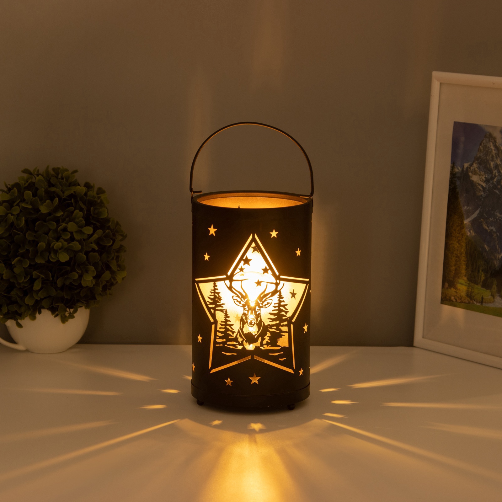 фигура светодиодная "ночные звезды" 12х12х20,5см на батарейках Фигура светодиодная "ночные звезды" 12х12х20,5см на батарейках