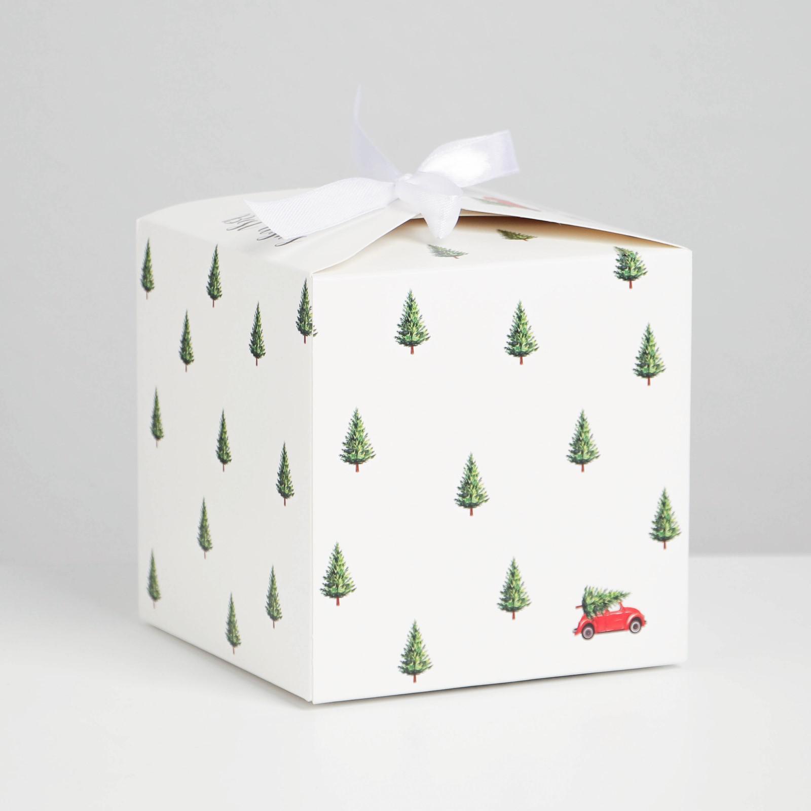 Коробка "с новым годом" 12х12х12см