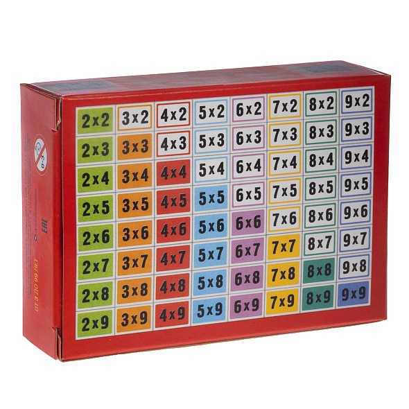 Карточки обучающие "таблица умножения" 64 карт. (hatber)