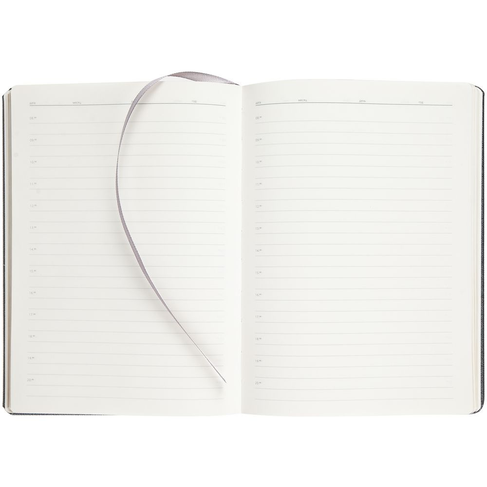 Ежедневник недатир. а5 parker серый кож.зам.