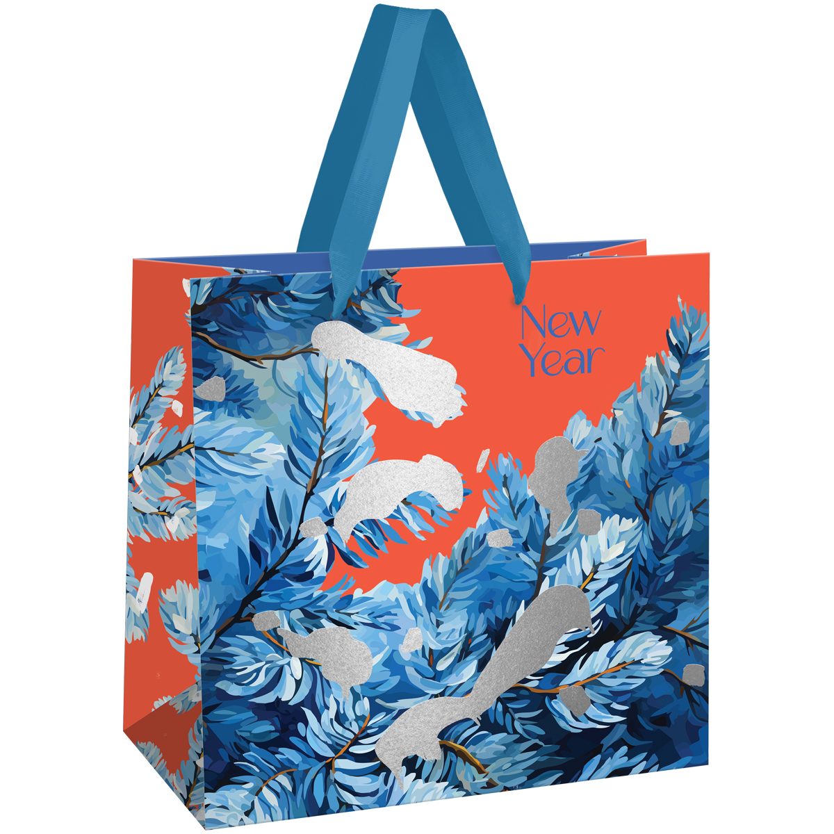 Пакет подарочный "winter tree" (20х20х10см)