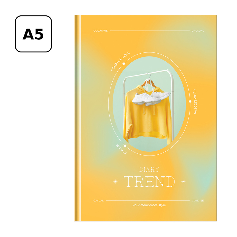 Ежедневник недатир. а5 ламинир.bg "trend"