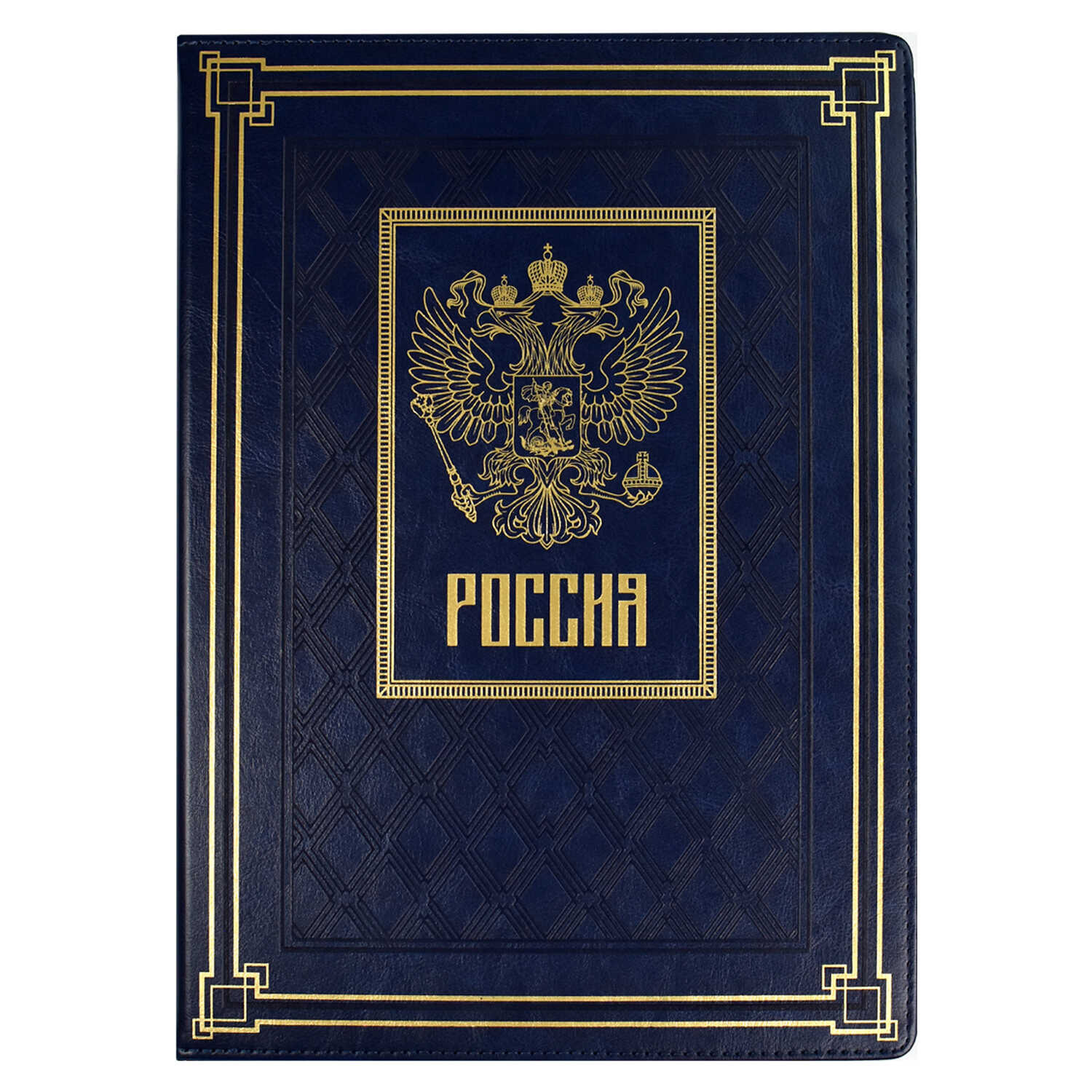 Папка на подпись кож.зам escalada "сариф" синяя а4+