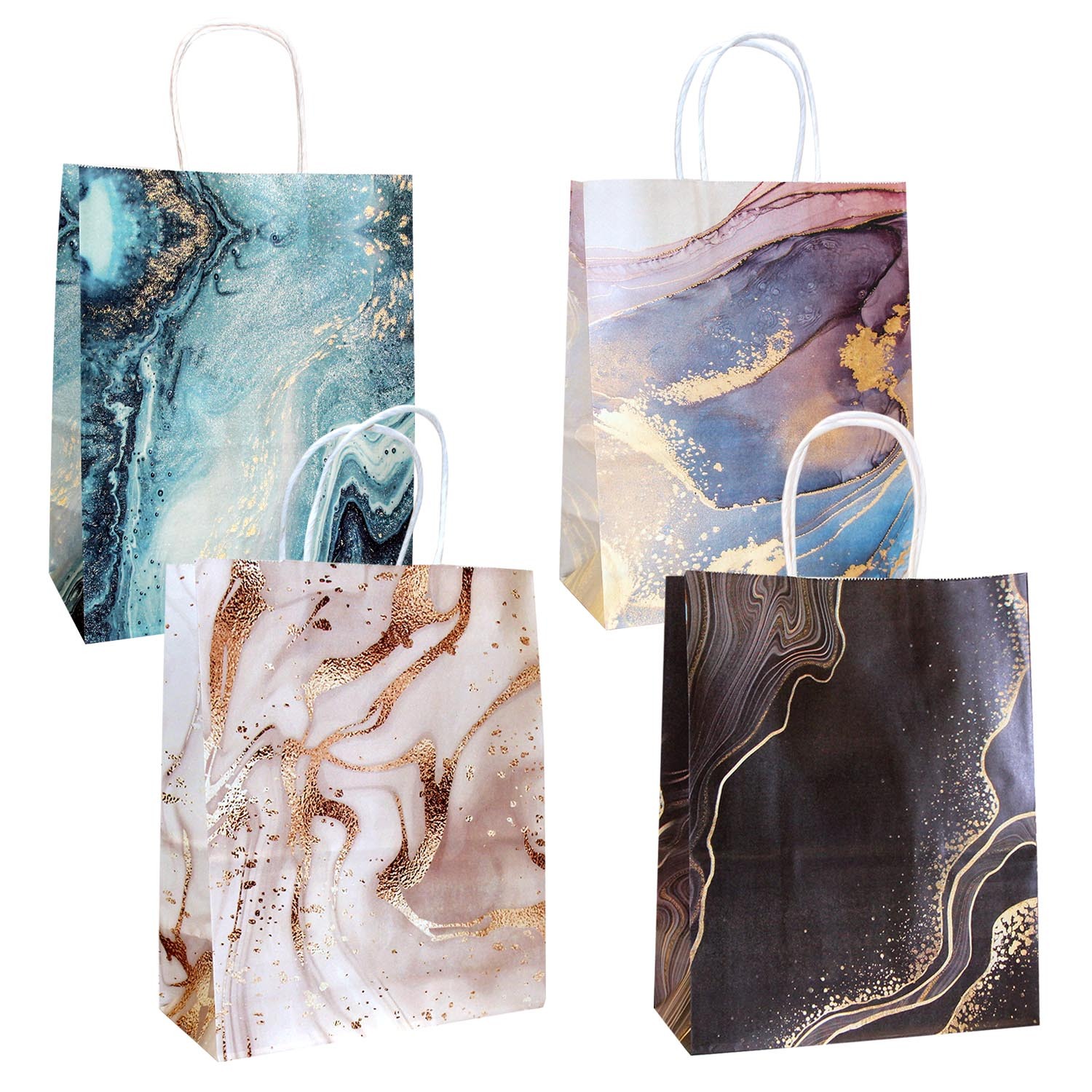 Пакет подарочный крафт "люкс" (15х21х8см) асс-т