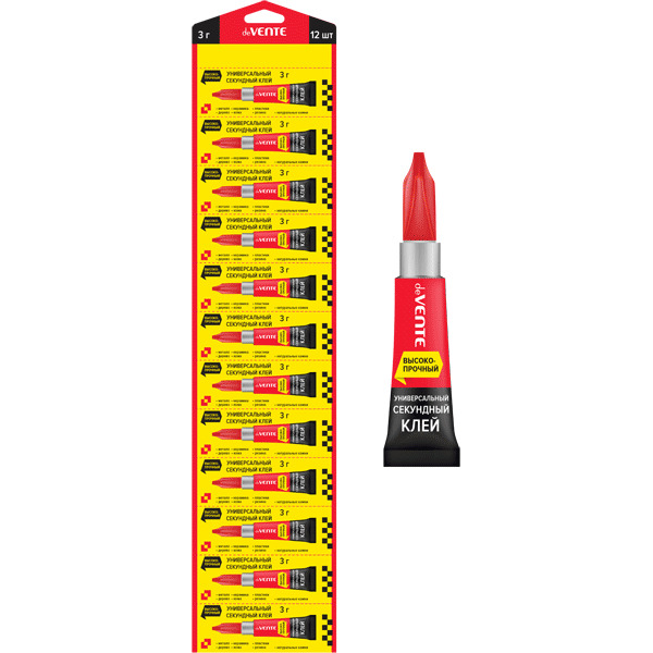 Клей секунд. унив. devente "super strong glue" 3г