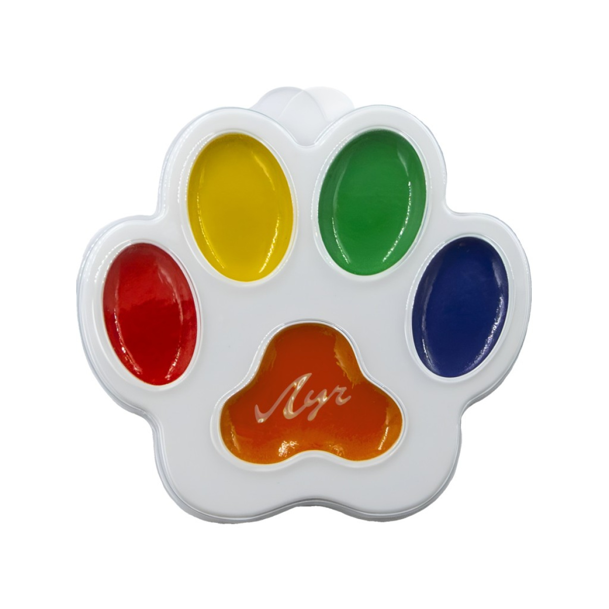 Краски акварельные "кроха. лапка" (луч) 5цв. пл/уп. б/кисти