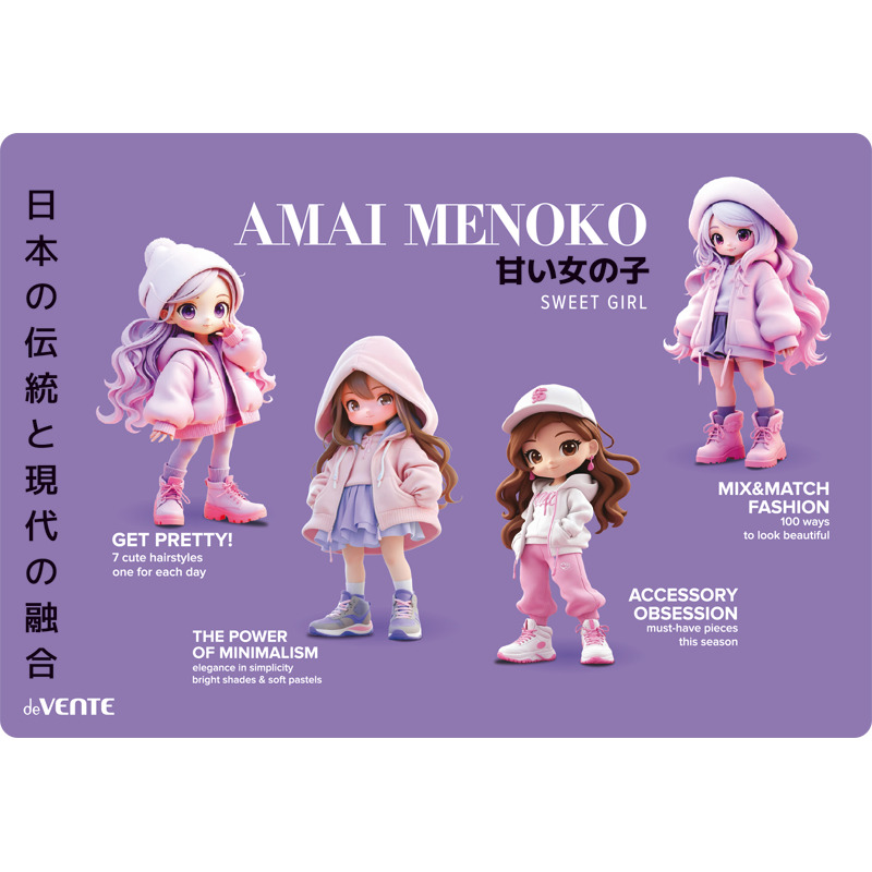 дощечка для пластилина devente "amai menoko" 330х230мм пластик Дощечка для пластилина devente "amai menoko" 330х230мм пластик