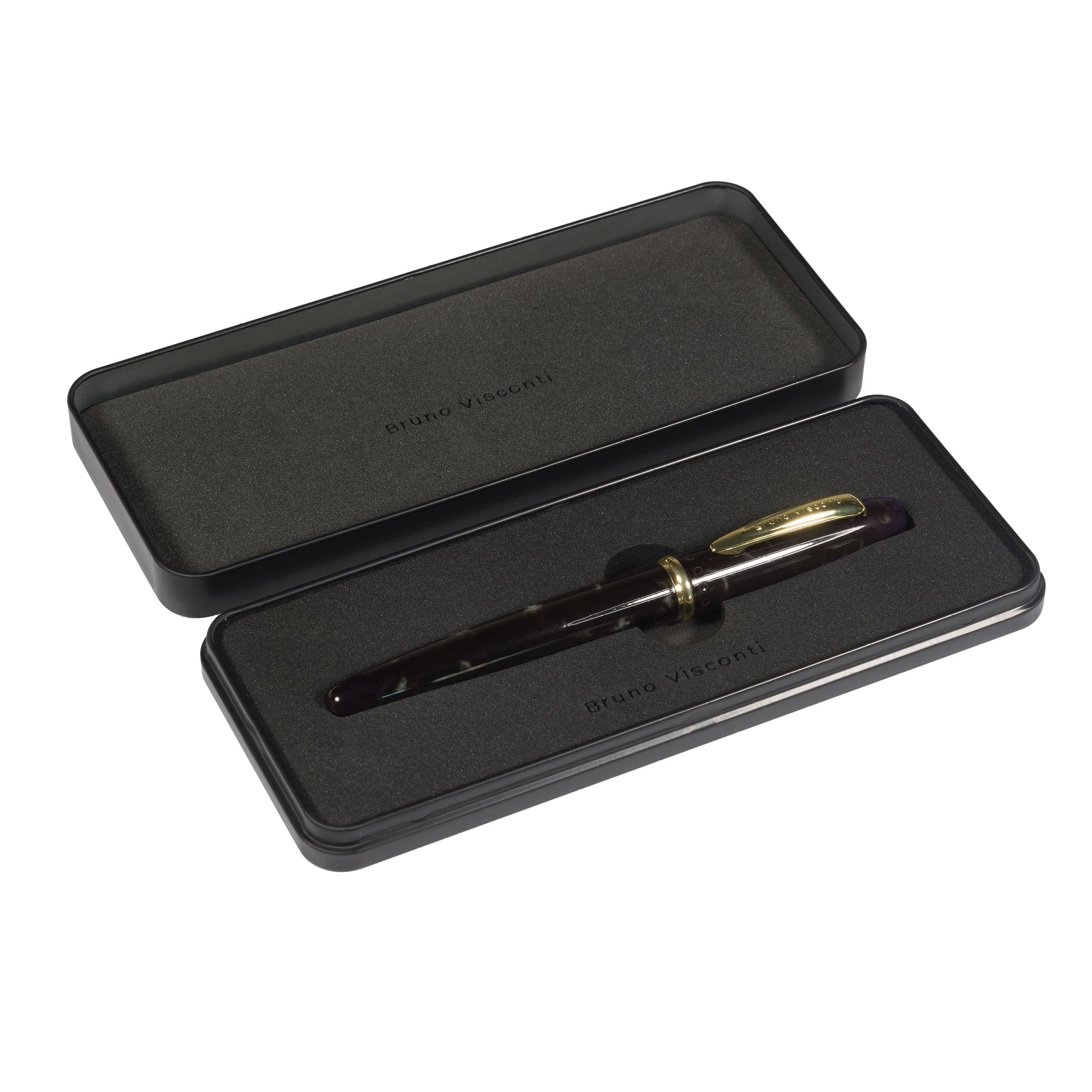 Ручка роллер bruno visconti "imperium" синяя 0,7мм корп.чёрный,в футл.