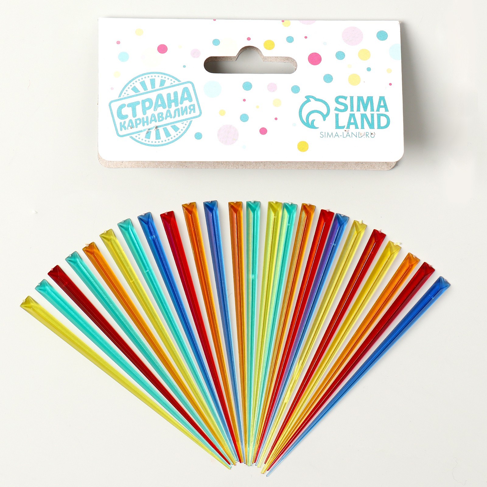 Шпажки для канапе пластик набор 24шт.