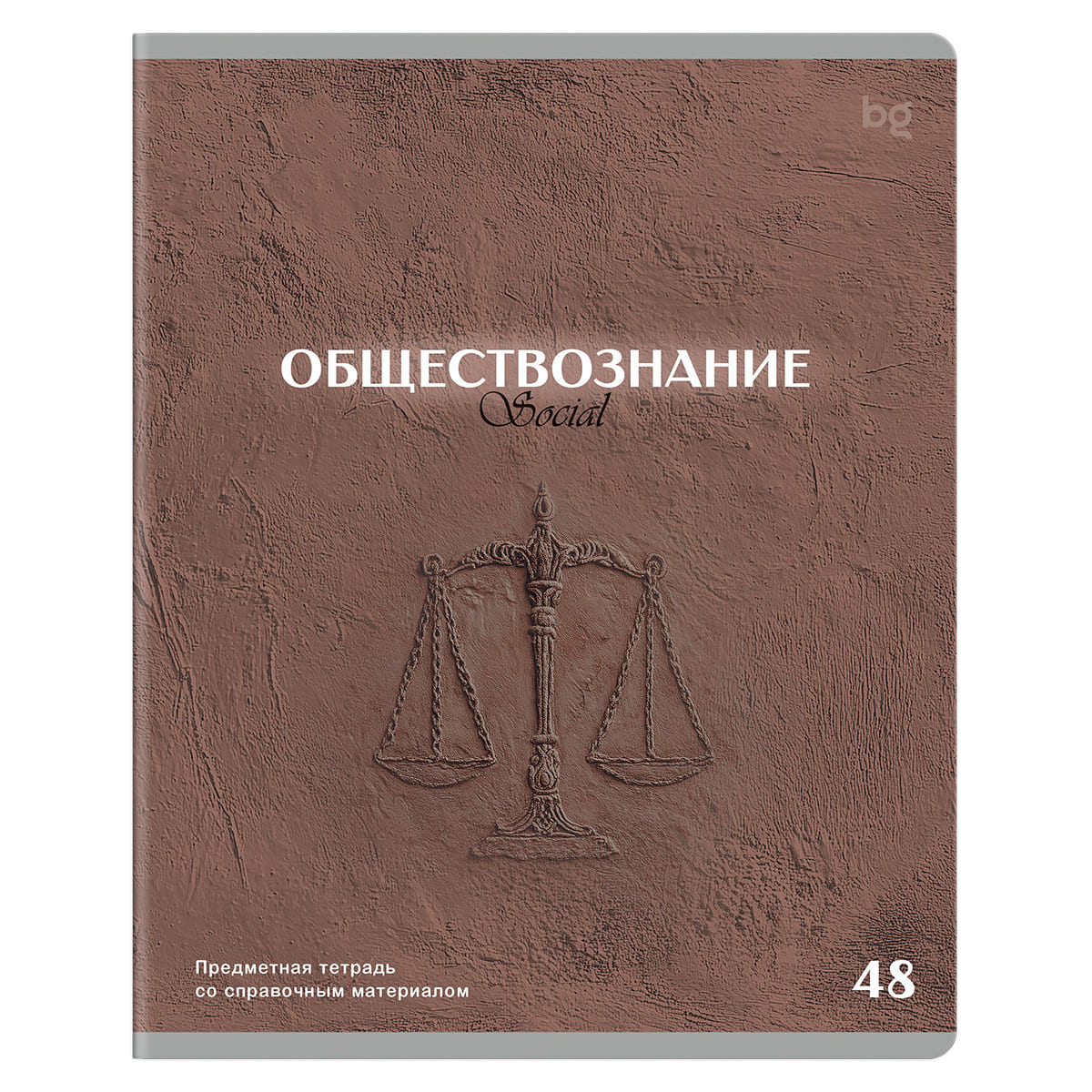 Тетрадь 48л. "печать времени" обществознание (bg) тиснение