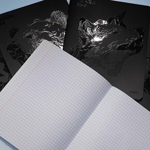 Тетрадь 48л. кл. "shadow" (hatber) б/б,мат.лам.,3d лак,асс-т