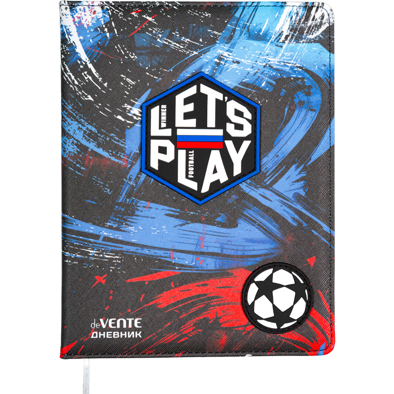 Дневник универс. тв.обл. "football winner" (devente) кож.зам.,аппликация