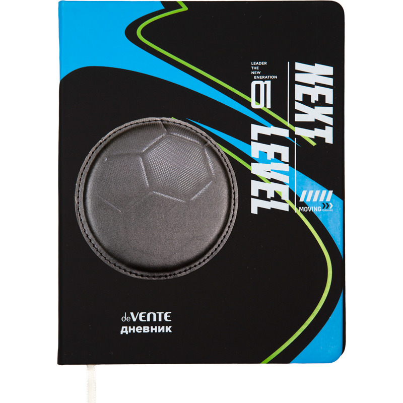 Дневник универс. тв.обл. "next level football" (devente) кож.зам.,аппликация