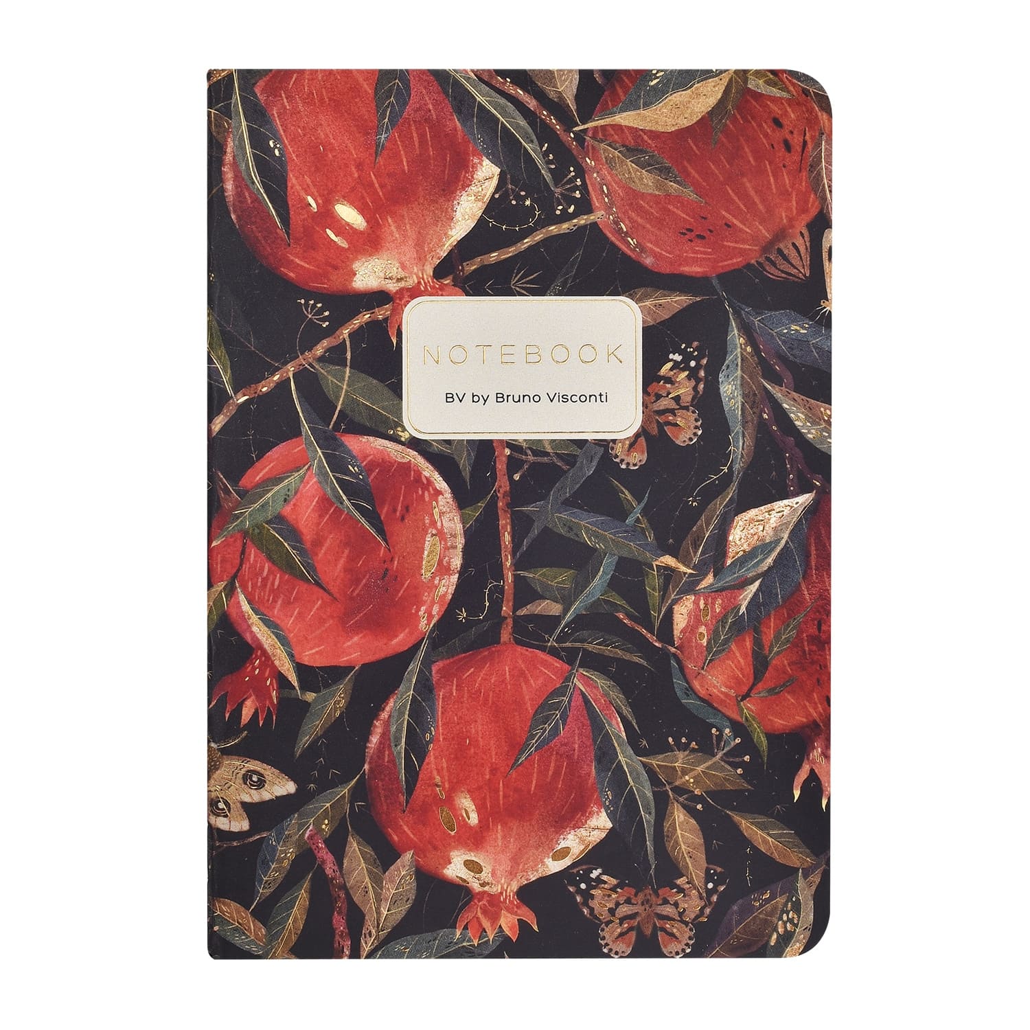 Блокнот а6 сшивка 32л. лин. "flora. гранат" (bruno visconti)