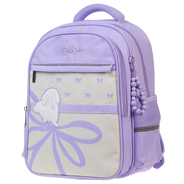 Рюкзак hatber "light. honey bunny" 38х29х14,5см мяг.спинка