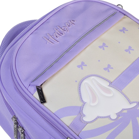Рюкзак hatber "light. honey bunny" 38х29х14,5см мяг.спинка