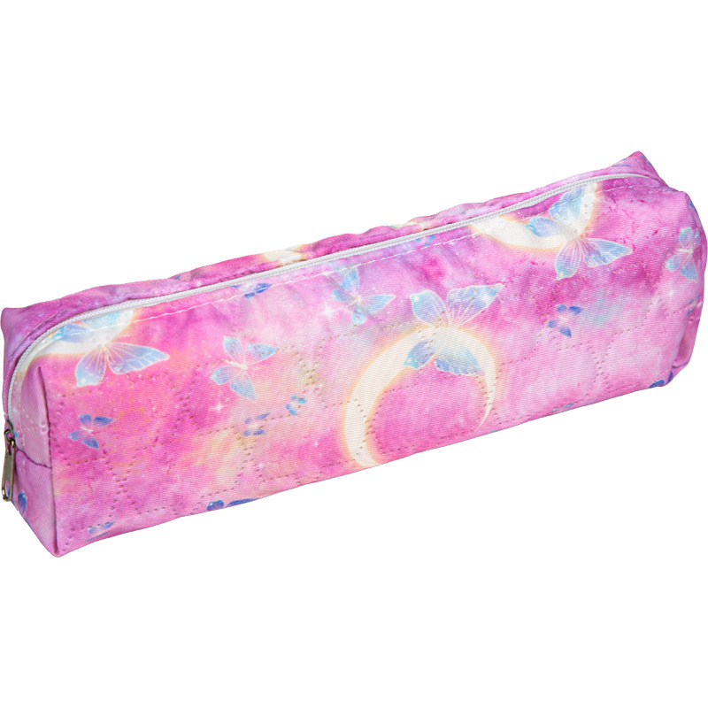 Пенал-косметичка на молнии attomex "girl's dreams" 200х70х35мм ткань асс-т