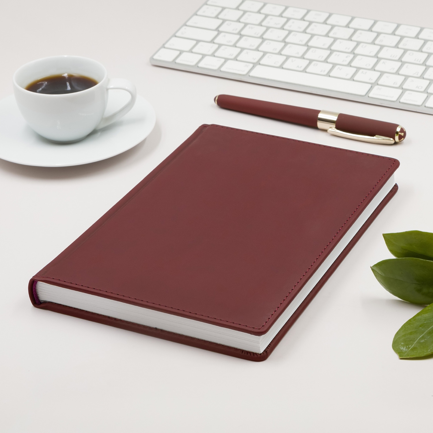 Ежедневник 2027 а5 альт "velvet" бордовый кож.зам.